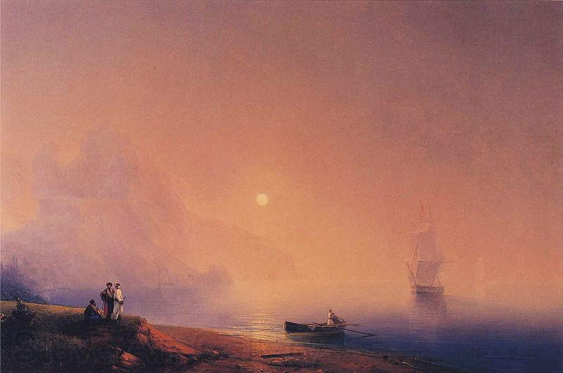 Ivan Aivazovsky Crimean Tartars on the Sea Shore Germany oil painting art